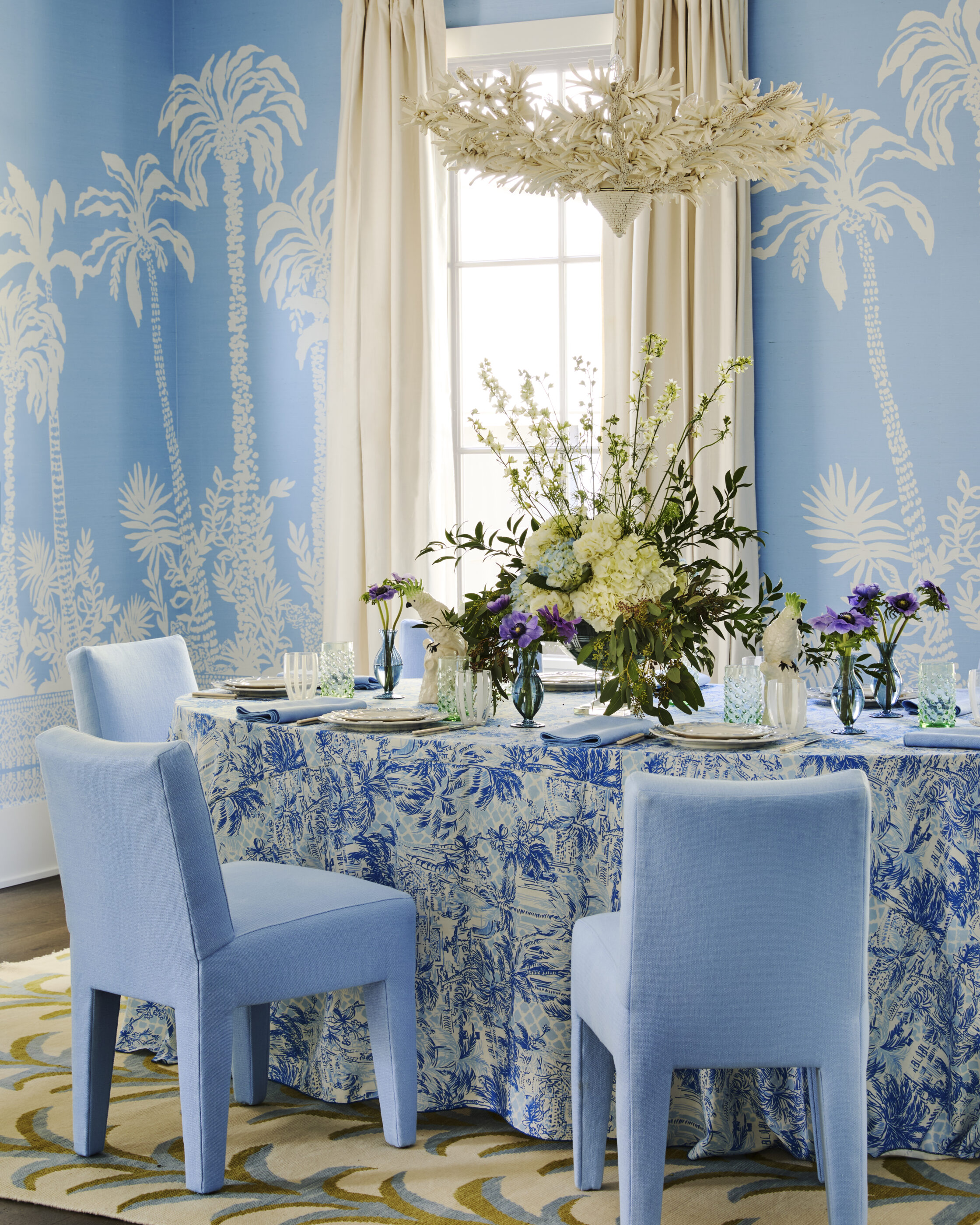 Interior design by Megan Molten collection dining room tablescape