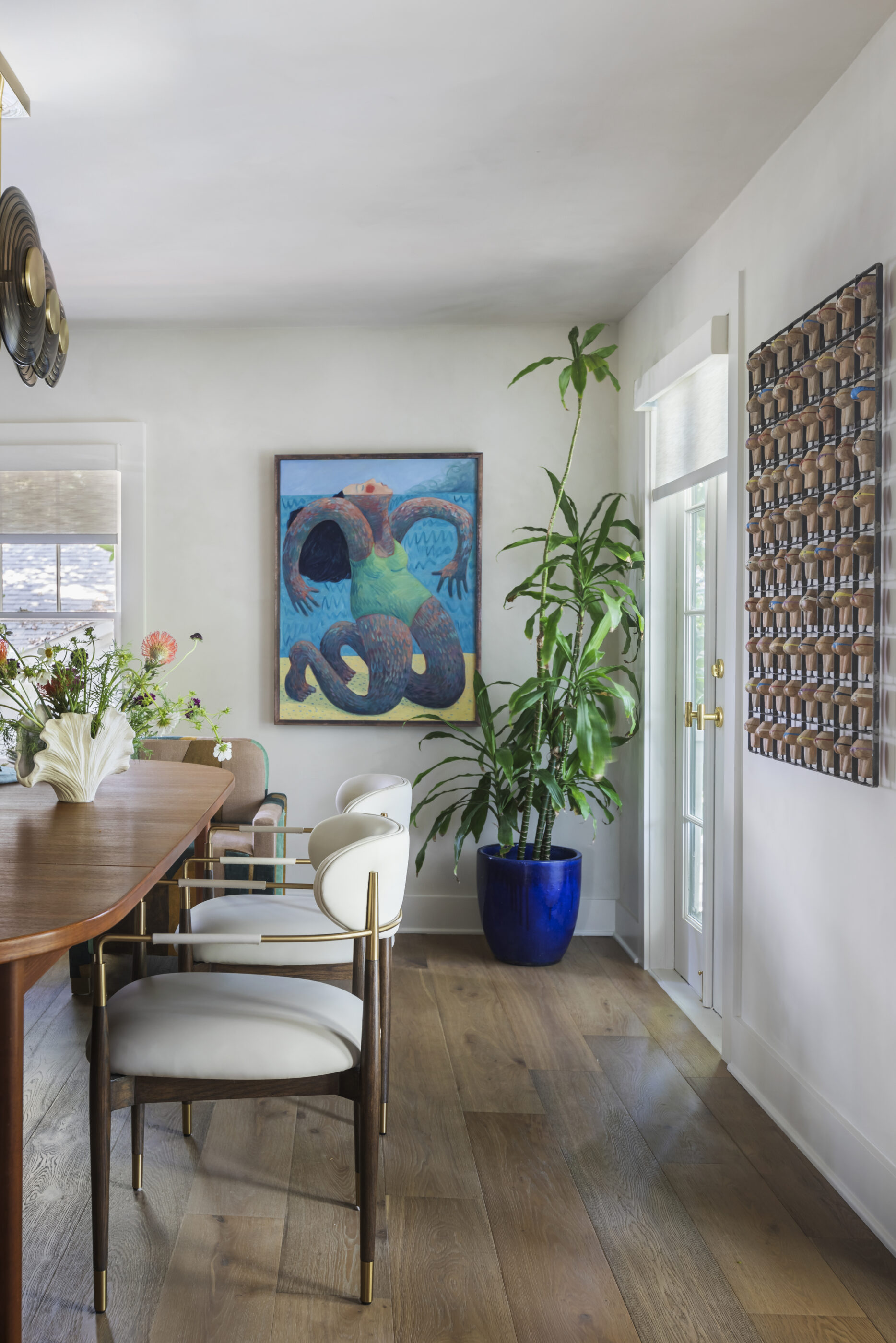 interior design dining room entry artwork lowcountry funky folly beach decor