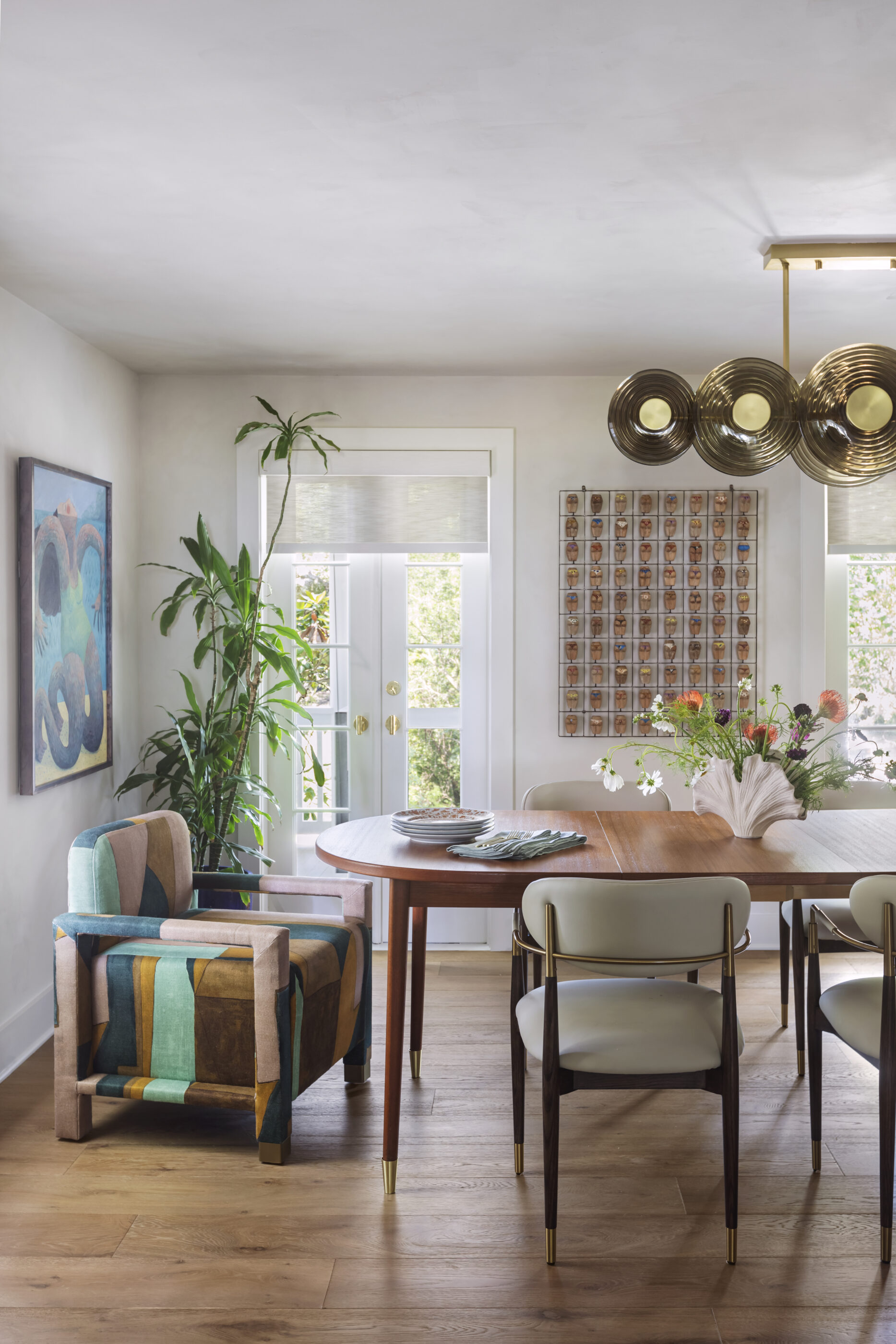 interior design dining room entry artwork lowcountry funky folly beach decor