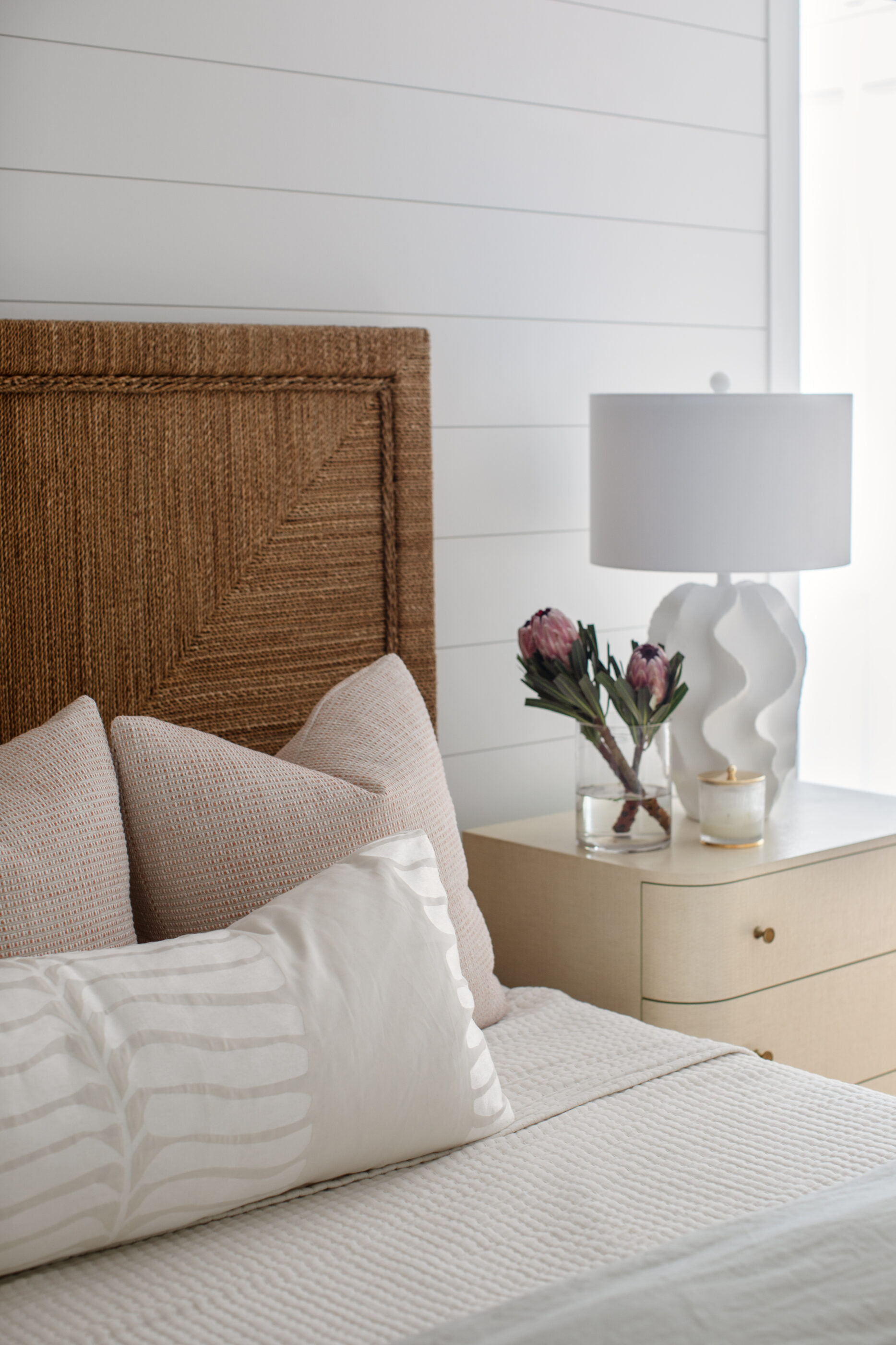 bedding coastal interior design modern Megan molten charleston savannah bluffton james island